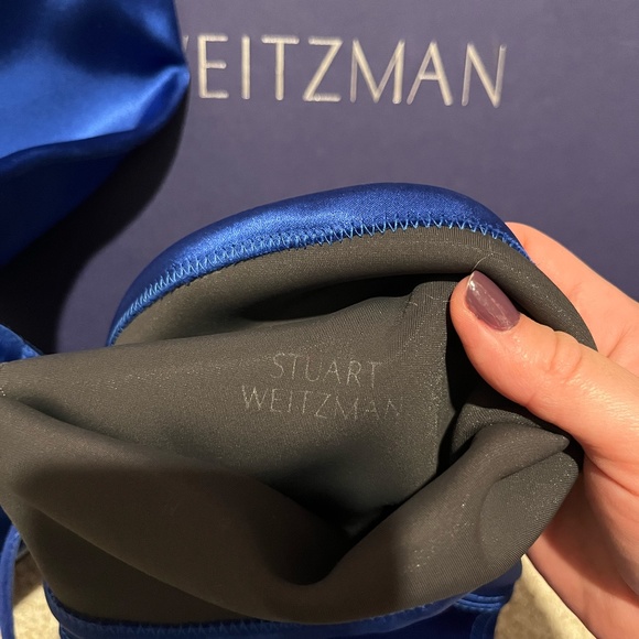 Stuart Weitzman Highchamp Satin Over-the-Knee Boot - Picture 3 of 8